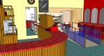 Cafe sketch up inside view 1